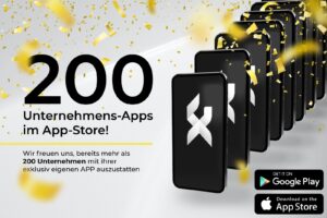 Nächster Meilenstein erreicht: 200 eigene White Label App’s von Unternehmen in den App Store’s